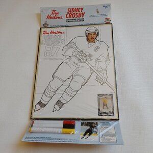 Rare Tim Hortons Sidney Crosby Colouring Plaque 20